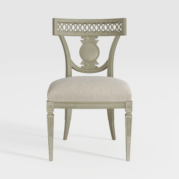 Benjara Rizi Counter Height Chair Set of 2, Carved