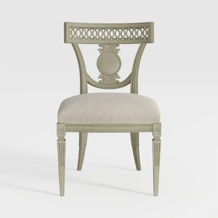 Benjara Rizi Counter Height Chair Set of 2, Carved