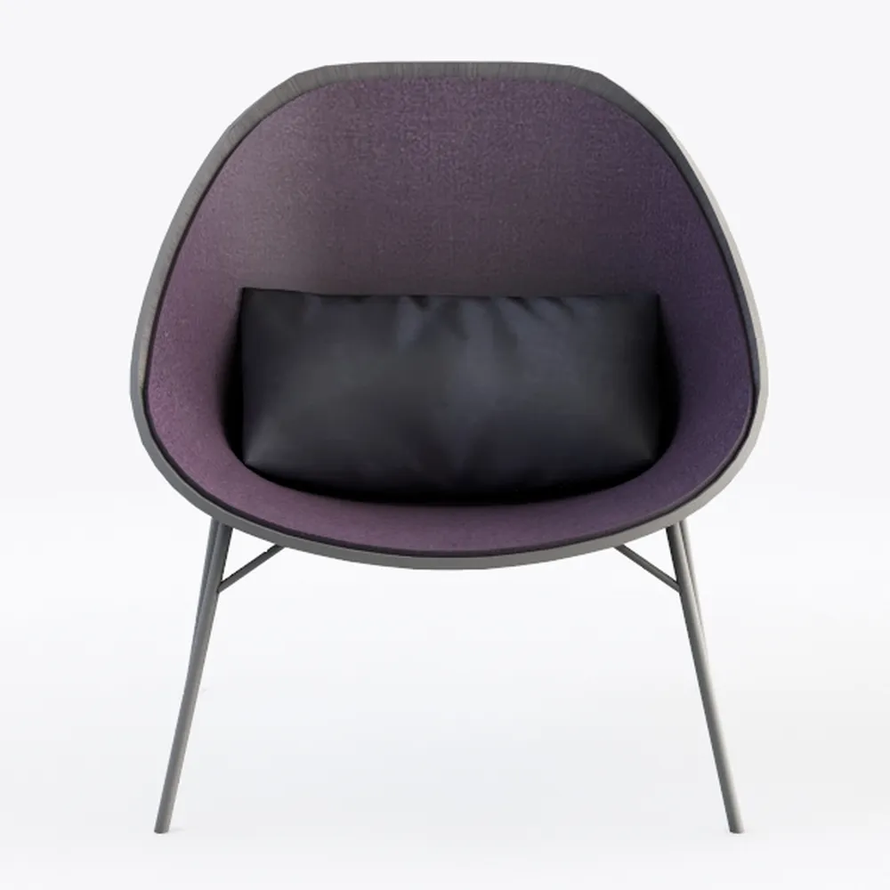 GDF Studio 311445 Living Room Chairs, BlackBerry +