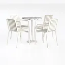 desk &chairs-Dining Left 45 Degree View