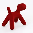 Puppy Red glossy Left 45 Degree View