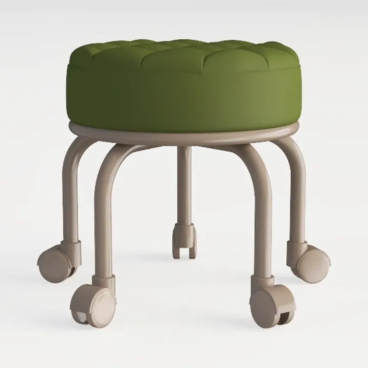 Low Height Rolling Stool with Wheels Heavy Duty