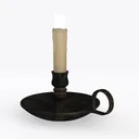 Bohemian candle Left 45 Degree View