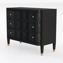 Casaottima Dresser for Bedroom with Charging Left 45 Degree View