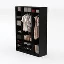 wardrobe_BLACK_54 Left 45 Degree View