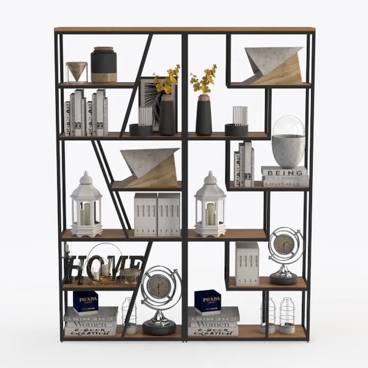 LVB Rustic Bookcases and Book Shelves, Metal 