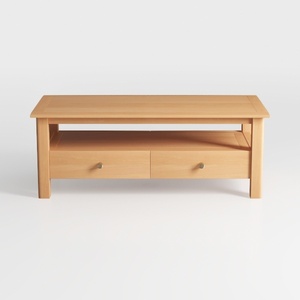 oneinmil Farmhouse Coffee Table with Storage, 47.6