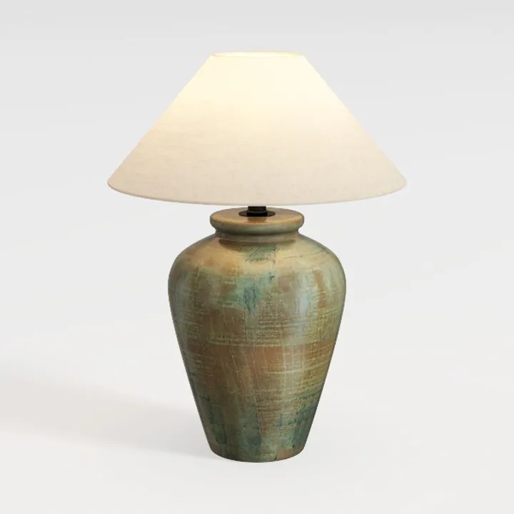 Vintage Distressed Ceramic Table Lamp 3D Model