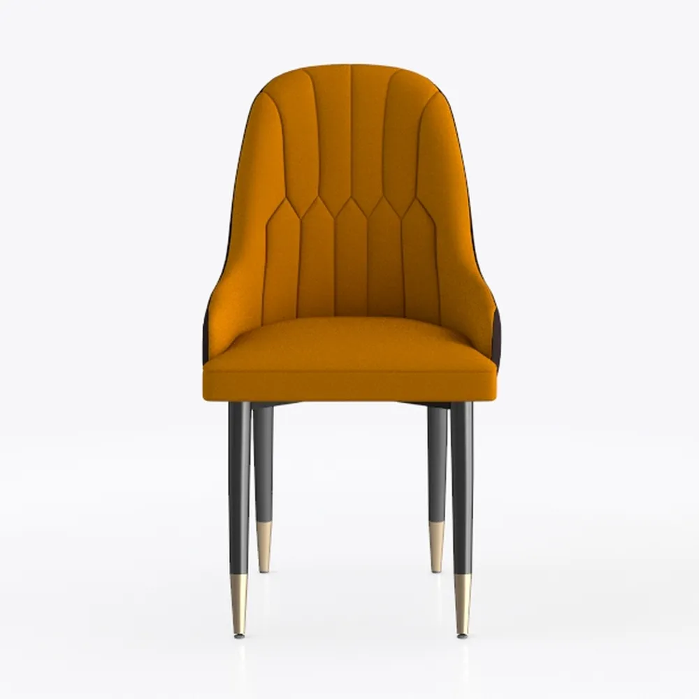 Kitchen dining chair modern nappa leather high