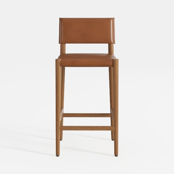 Bar Stools Set of 6, 30'' Modern Faux Leather