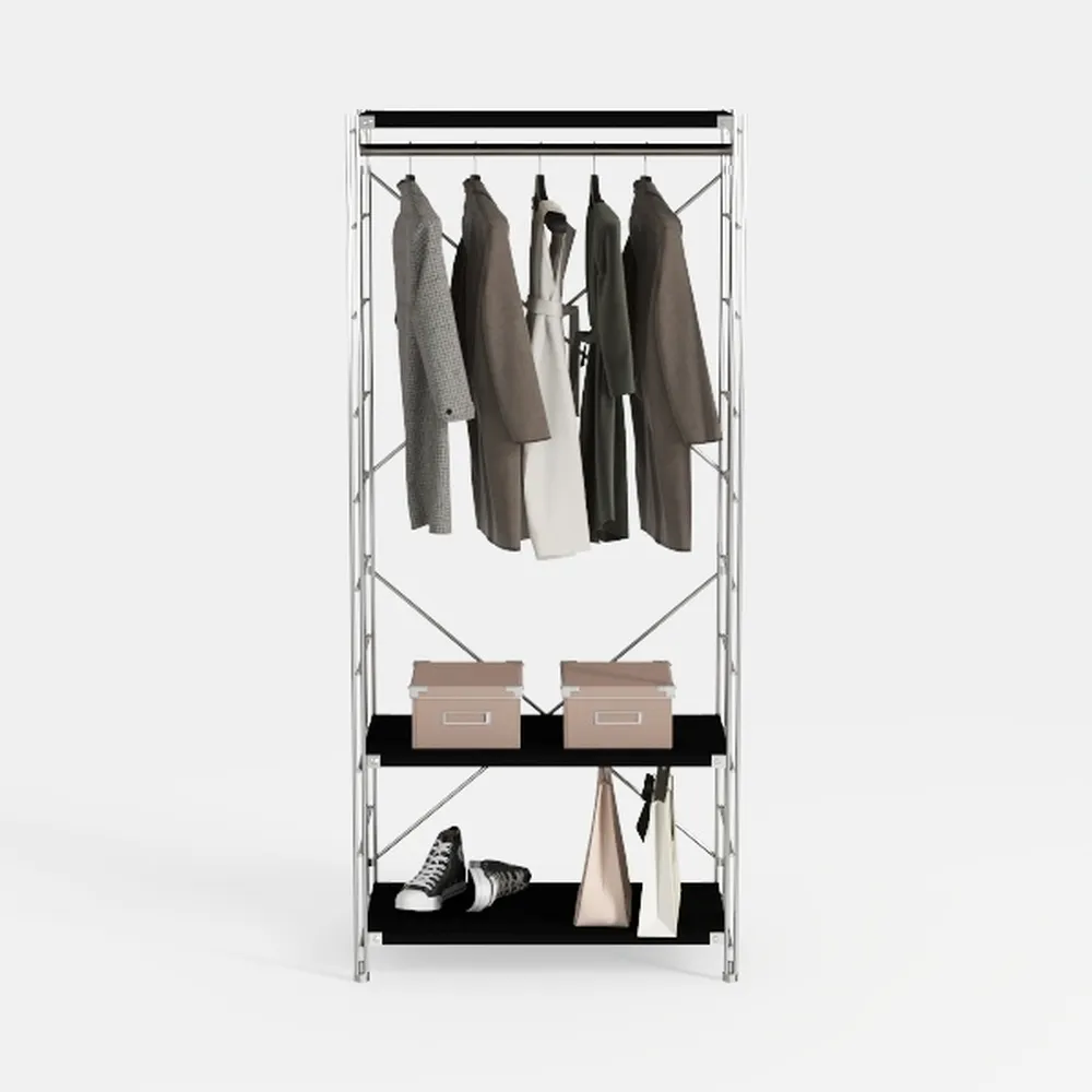 JUMMICO Industrial Entryway Hall Tree with Bench