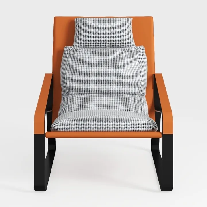 Faux LeatherGlider Rocker with Comfortable Padded 