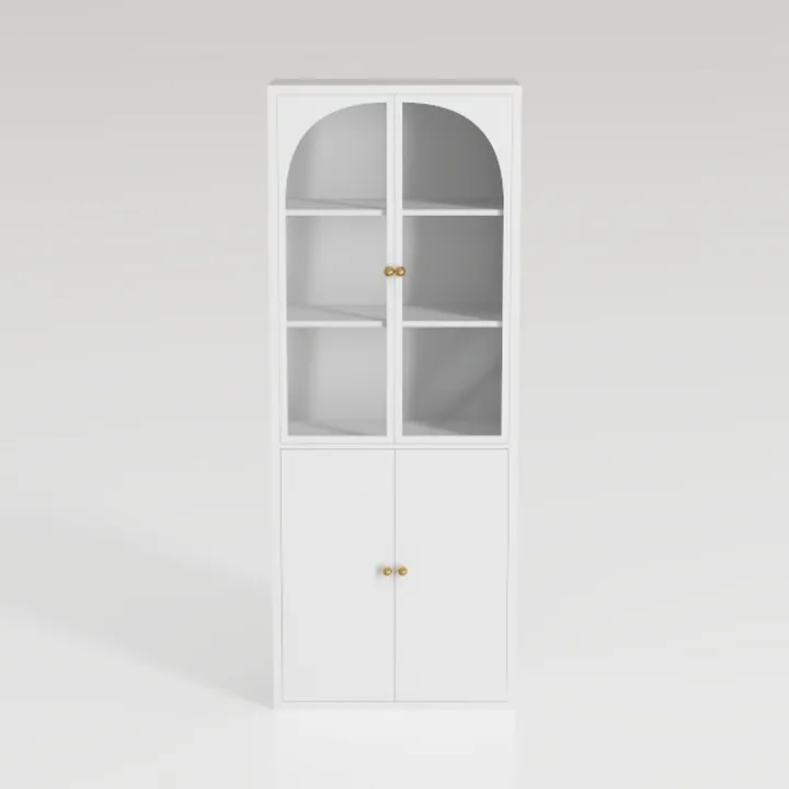 Vlsrka 71" Tall Arched Kitchen Pantry Cabinets