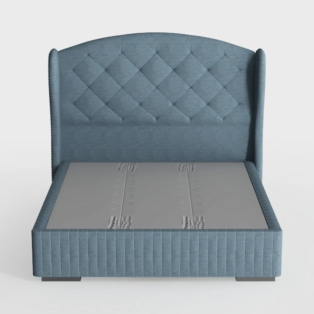 Monarch Specialties I Size/Dark Grey Velvet with C