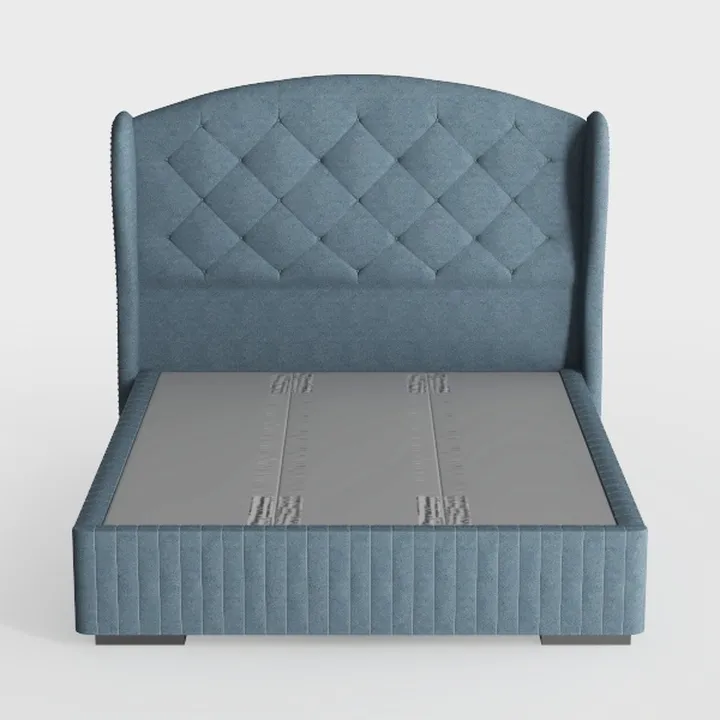 Monarch Specialties I Size/Dark Grey Velvet with C