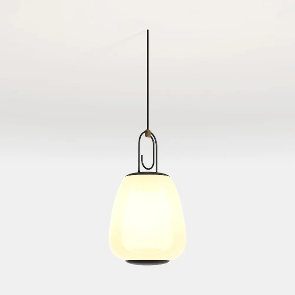 BOKT Gold Dome Pendant Lighting Milk White Globe