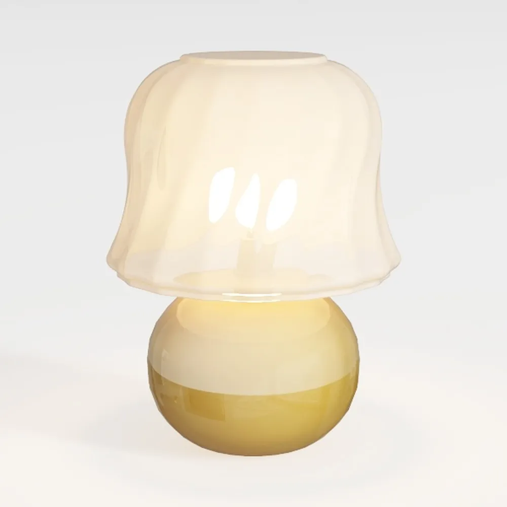 Brown Antique Ceramics Table Lamp 15.5IN Small