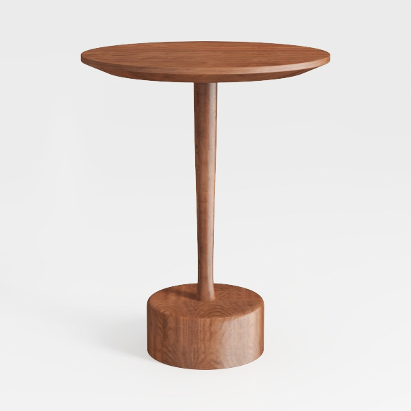 Kate and Laurel Xyler Wood and Metal Round Side