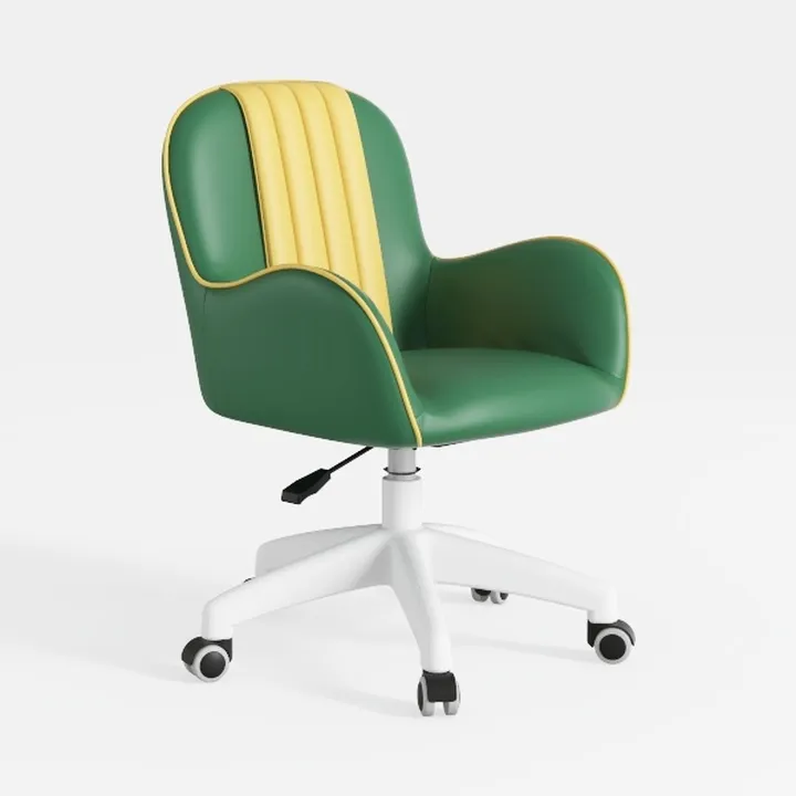 Vanity Chair with Wheels, Adjustable Office Chair