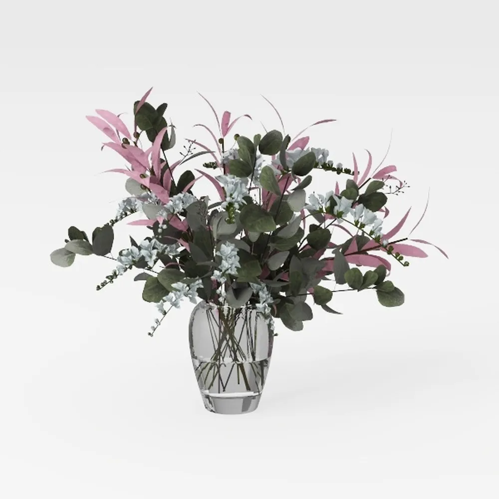 Sunflower Green and Beige Vase, Yellow Ceramic