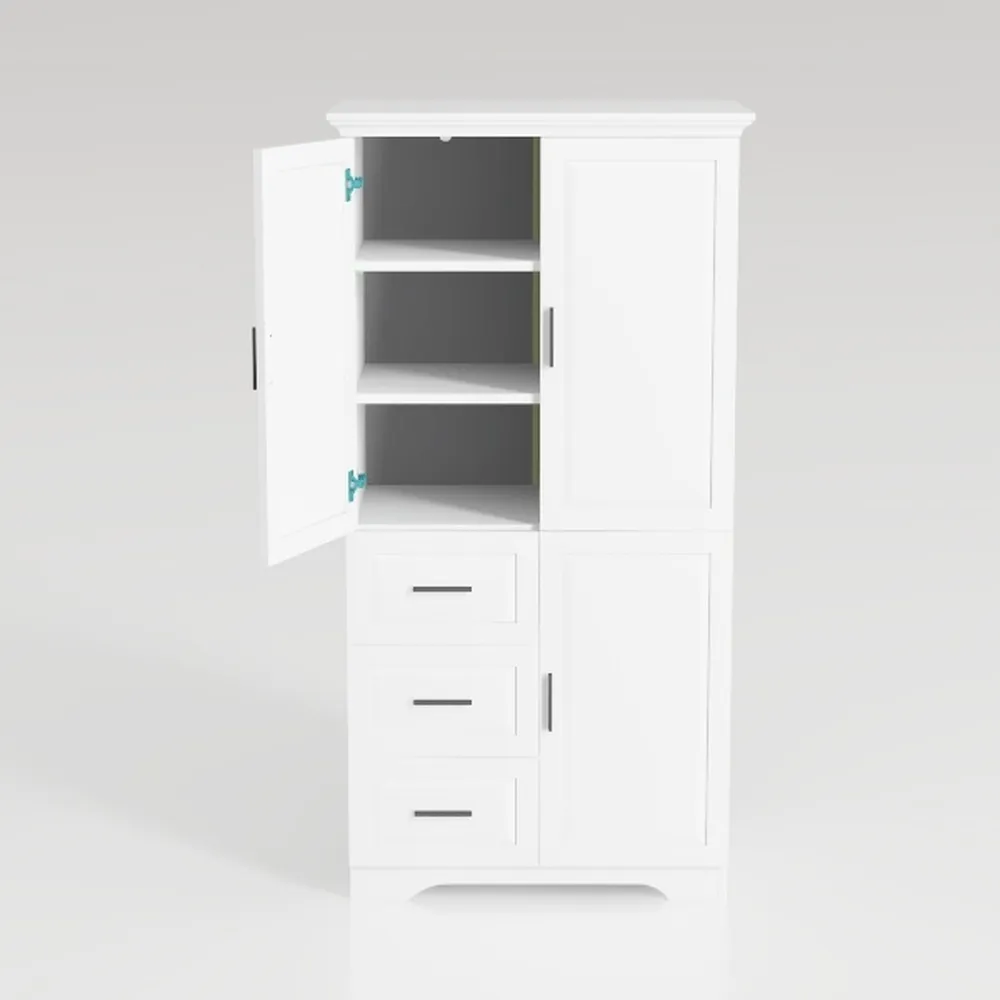 Merax Storage Cabinet with Doors and Two Drawers,