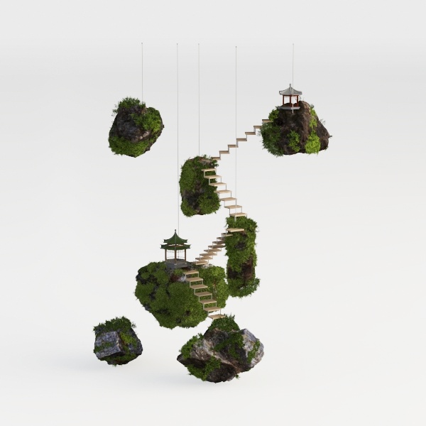 garden landscape-Serene Japanese