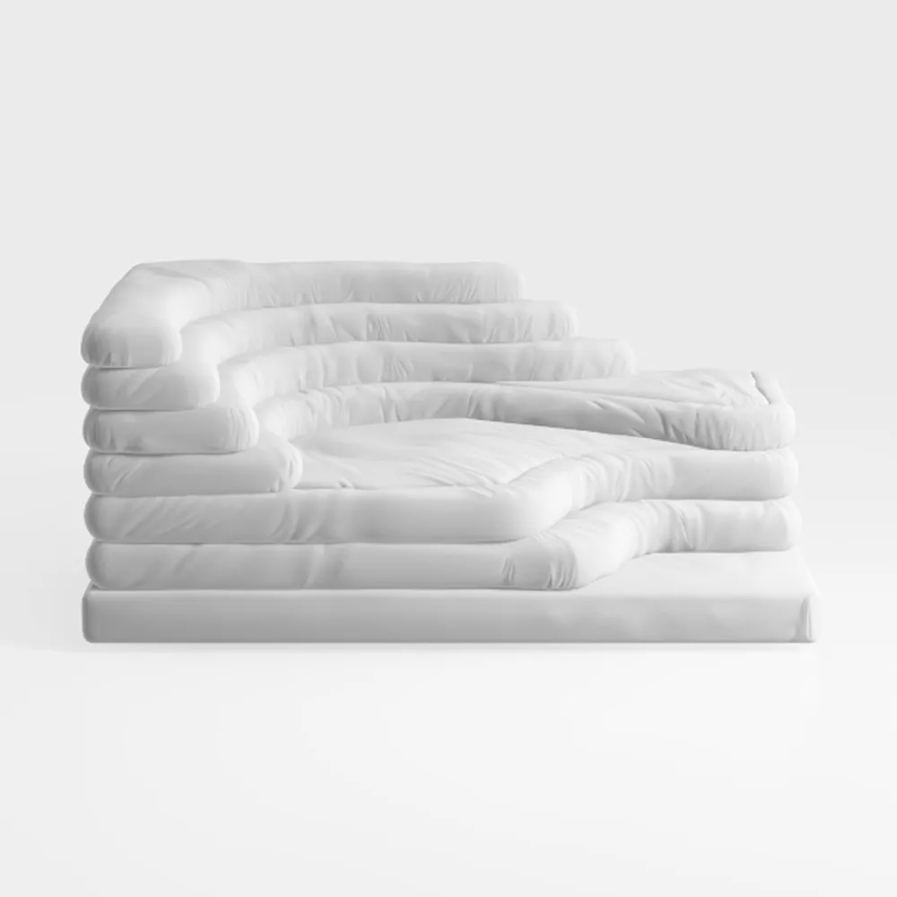 Tov Furniture Calliope Cream Vegan Shearling 4-Pie