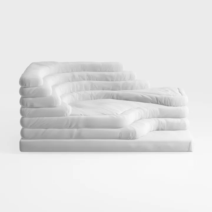 Tov Furniture Calliope Cream Vegan Shearling 4-Pie