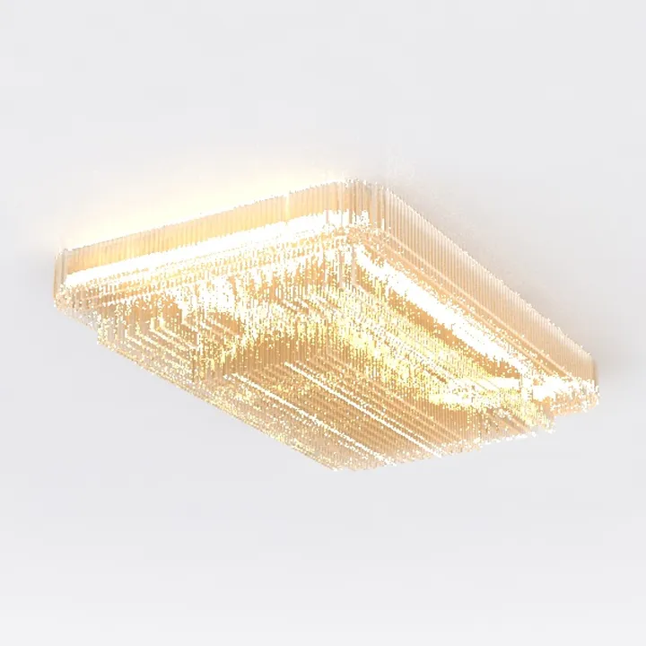 REDSTAR 18" Crystal Ceiling-Light Flush Mount with