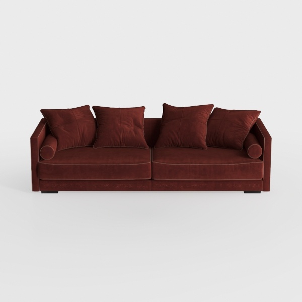 Foldable Three Person Fabric Sofa Bed, high Reboun