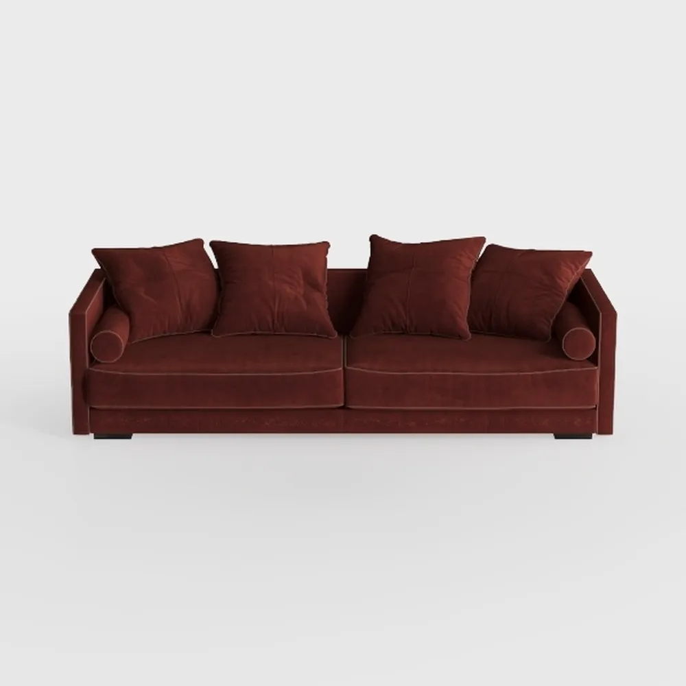 Foldable Three Person Fabric Sofa Bed, high Reboun