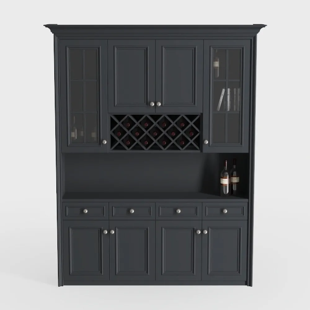 72" Tall Farmhouse Kitchen Pantry Cabinet, Large