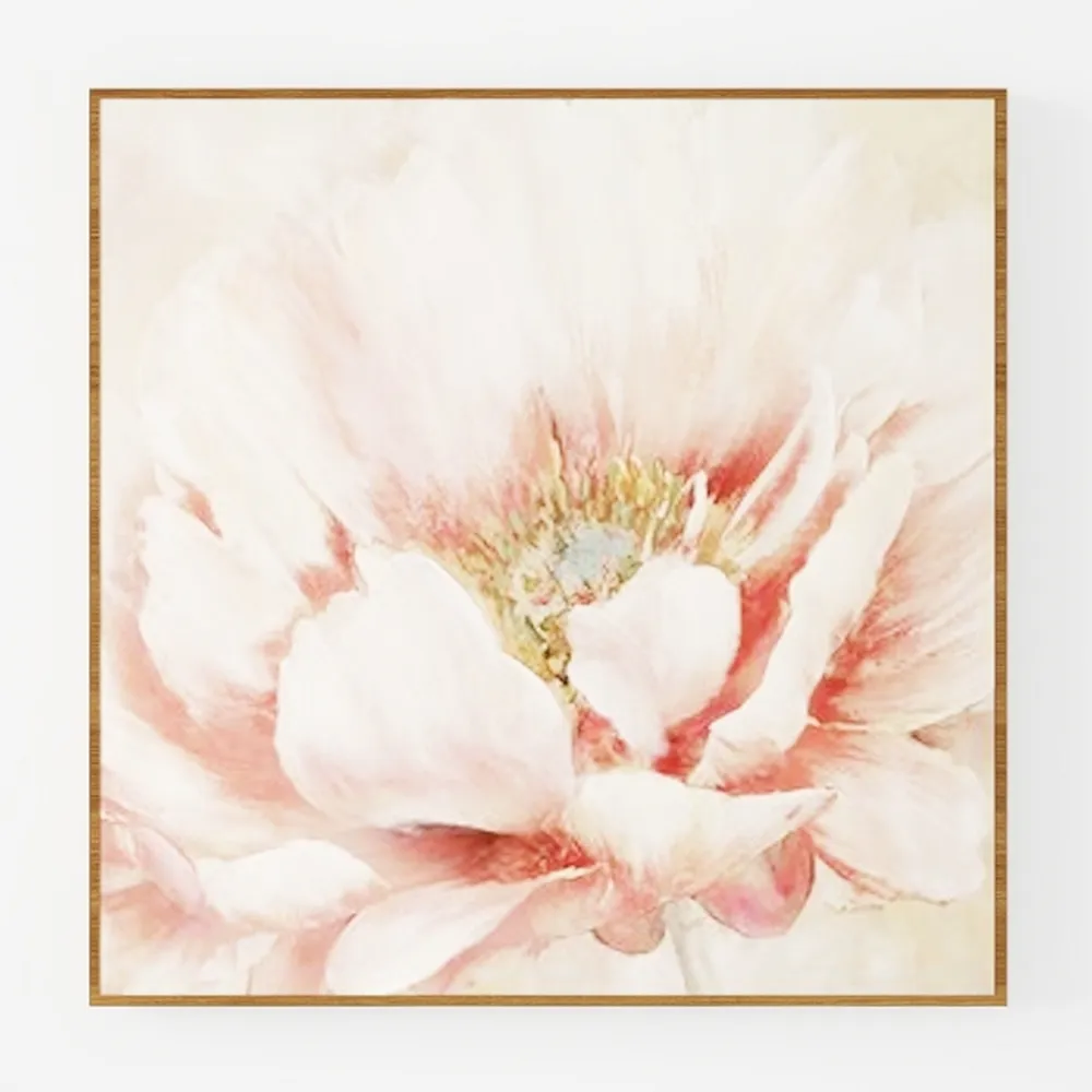 Oliver Gal Peonies and Magnolia Love Canvas Print