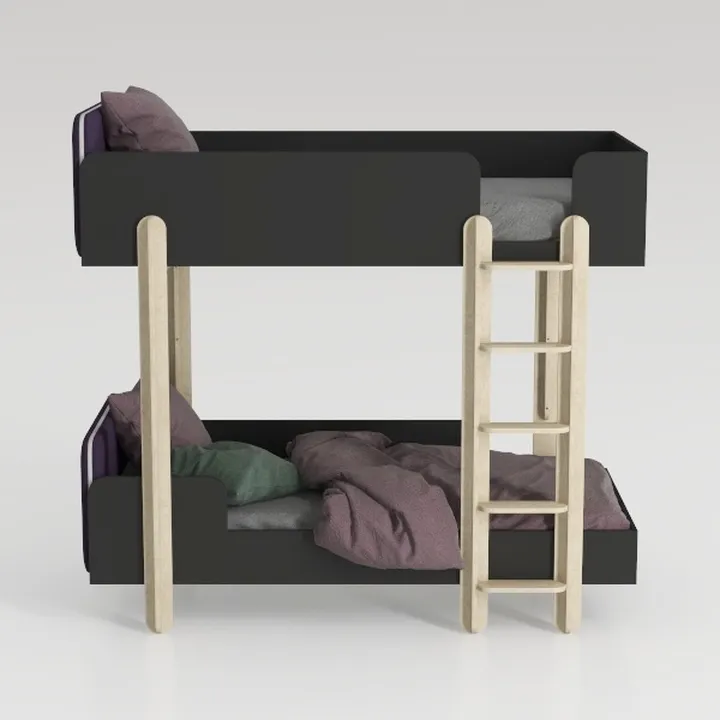 Babyletto Tiptoe Convertible Bunk Bed in Black and