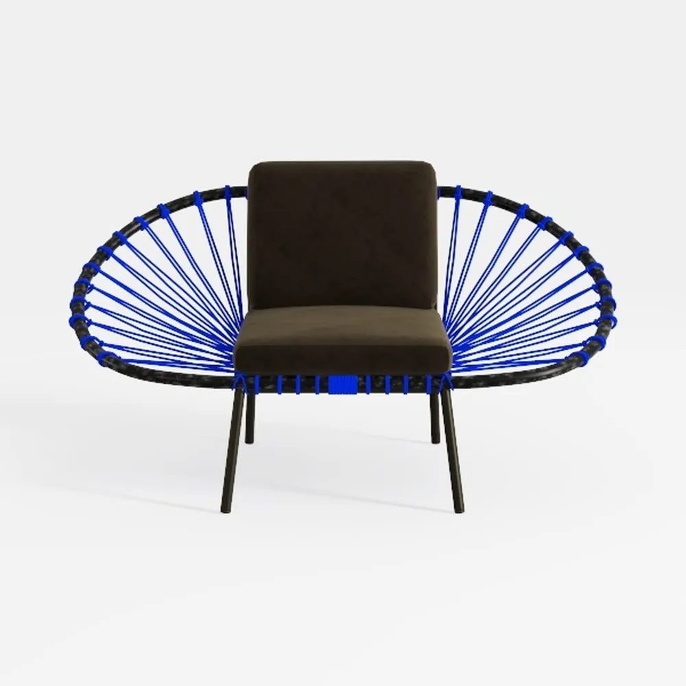 Gray Wicker Outdoor Rocking Chair, Swivel Chair wi