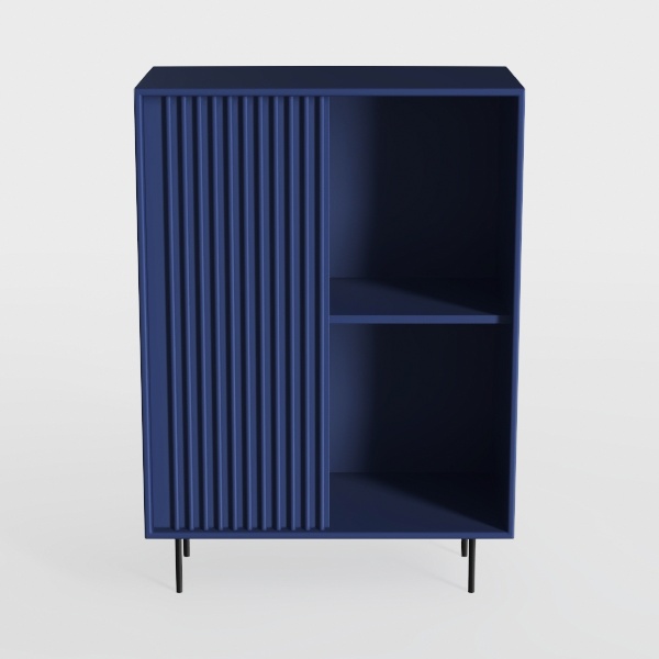 T4TREAM Fluted Shoe Storage Cabinet with 2 Sliding