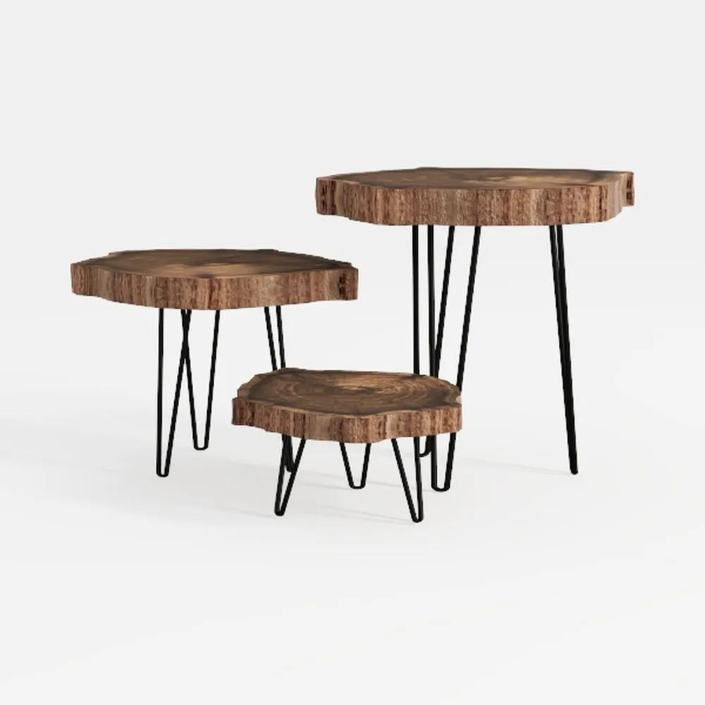 D&H FURNIMMT 20" Living Room Side Table Set of 2