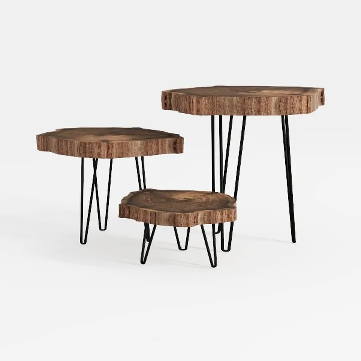 D&H FURNIMMT 20" Living Room Side Table Set of 2