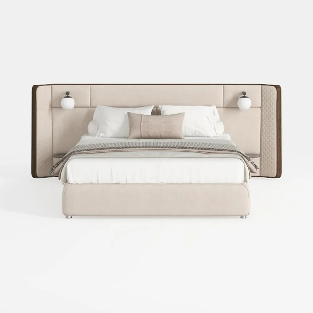 Feonase King Size Platform Bed Frame with 4