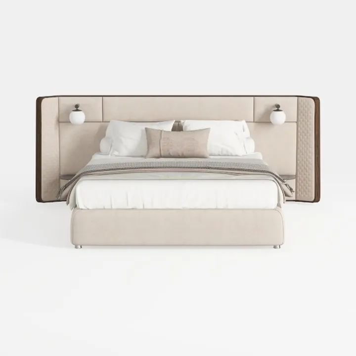 Feonase King Size Platform Bed Frame with 4