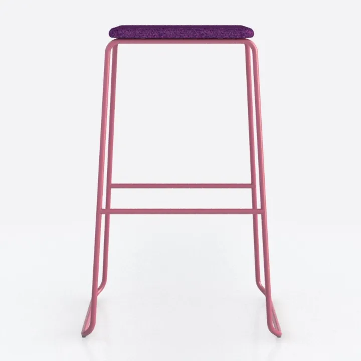 12 in. W x 12 in. D x 30 in. H Purple Metal Outdoo