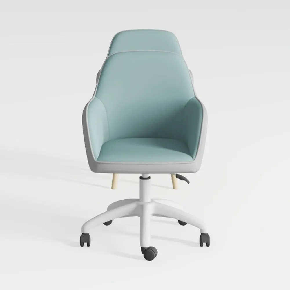 Premium Leather Swivel Chair with Extra Padding fo