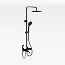 Antique Shower System with Hot and Cold Water Right 45 Degree View