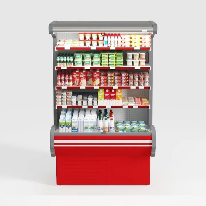 dairy products freezer-Supermarket