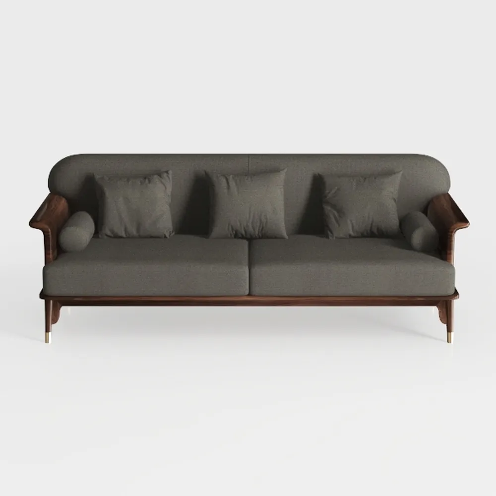 SIMPLIHOME Morrison 89-inch Wide Sofa in Charcoal 
