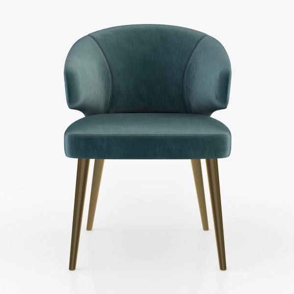 1 Pcs Velvet Dining Chairs,for Living Room Bedroom