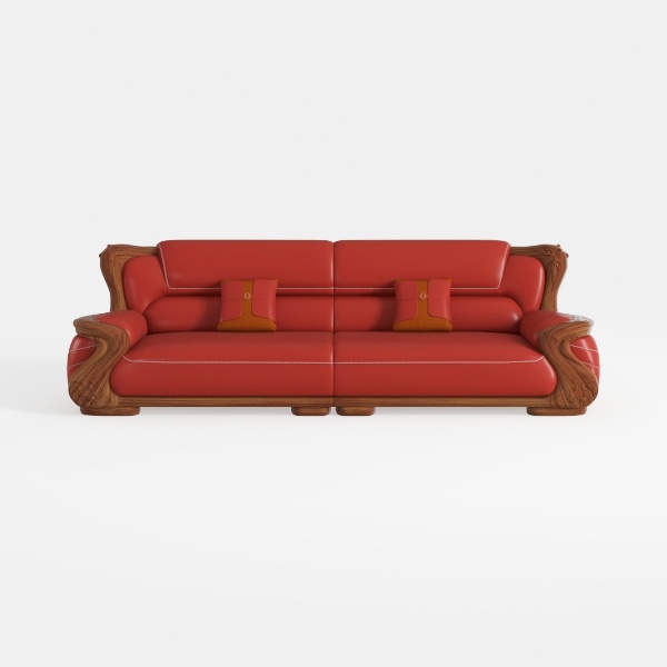 Michael Modern Faux Leather Upholstered