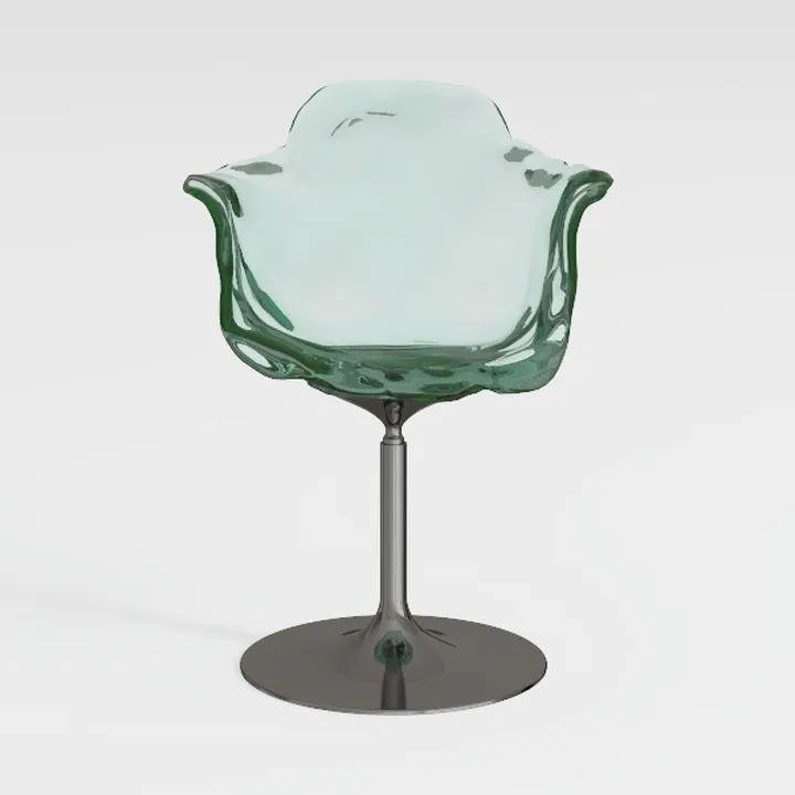 VINGLI Cloud Criss Cross Legged Chair,18" High