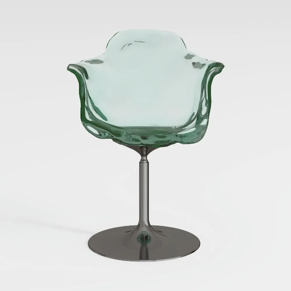 VINGLI Cloud Criss Cross Legged Chair,18" High