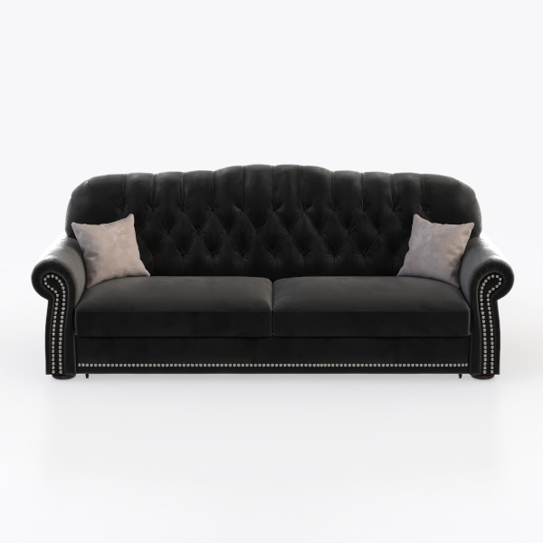 AVZEAR Chesterfield Loveseat Sofa, Upholstered | Homestyler originated ...